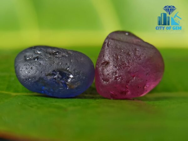 Natural Blue Sapphire with Ruby - City Of Gem Ratnapura
