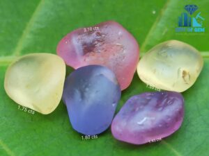 Ceylon Natural Sapphire Rough Gemstones