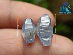 Ceylon Natural Blue Sapphire Glass Body Crystals