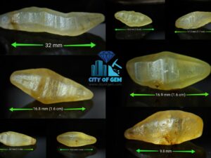 Ceylon Natural Yellow Sapphire Crystals