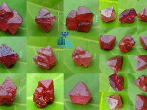 Natural Spinel Crystal Collection with Twin Crystals