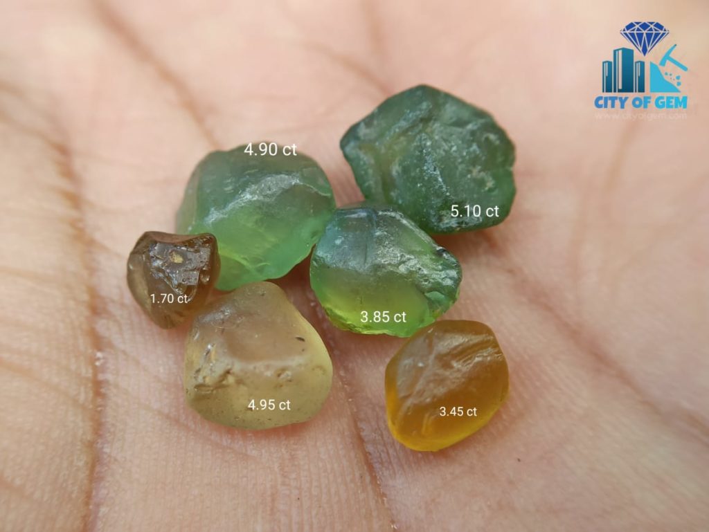 Natural Zircon Raw Gemstones