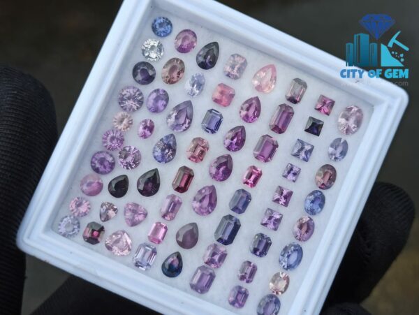 Fine Quality Ceylon Natural Sapphire Wholesale Faceted Gemstones Lot - Unheated - citi of gem Ratnapura