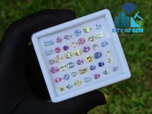 Fine Quality Ceylon Natural Sapphire Wholesale Faceted Gemstones Lot - city of gem Ratnapura