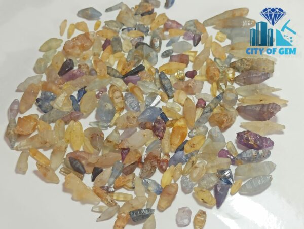 Stock Clearance - Fine Quality Ceylon Natural Sapphire Crystals Collection - city of gem Ratnapura