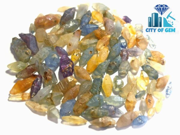 Stock Clearance - Fine Quality Ceylon Natural Sapphire Crystals Collection - city of gem Ratnapura