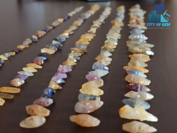 Stock Clearance - Fine Quality Ceylon Natural Sapphire Crystals Collection - city of gem Ratnapura