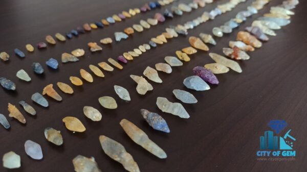 Stock Clearance - Fine Quality Ceylon Natural Sapphire Crystals Collection - city of gem Ratnapura