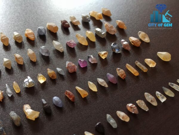Stock Clearance - Fine Quality Ceylon Natural Sapphire Crystals Collection - city of gem Ratnapura