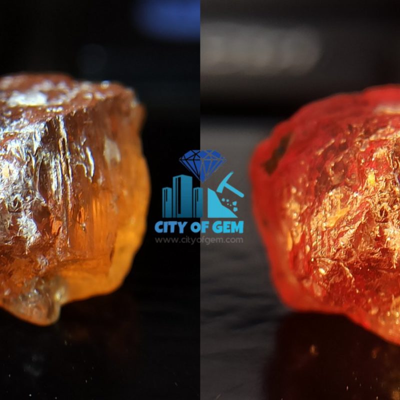 Natural Colour Change Zircon Rough Gemstone