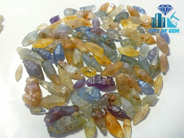 Stock Clearance - Fine Quality Ceylon Natural Sapphire Crystals Collection - city of gem Ratnapura