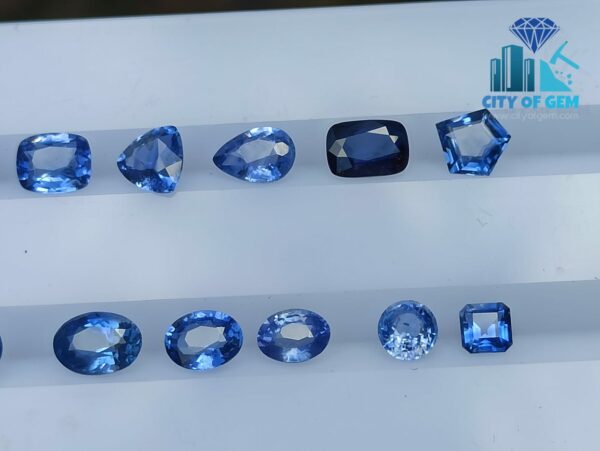 Ceylon Blue Sapphire Collection (H) - Mix Shapes - city of gem Ratnapura