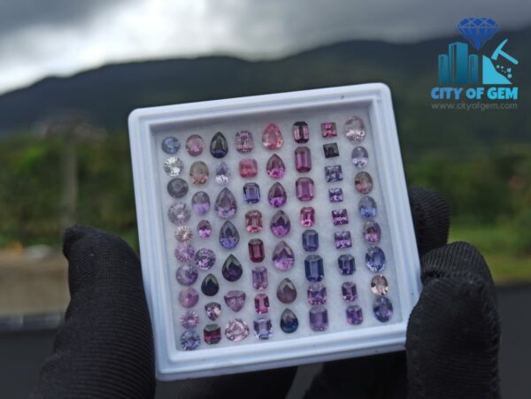 Fine Quality Ceylon Natural Sapphire Wholesale Faceted Gemstones Lot - Unheated - citi of gem Ratnapura