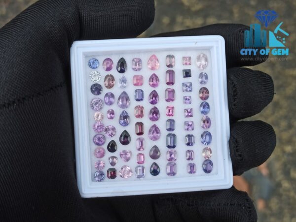 Fine Quality Ceylon Natural Sapphire Wholesale Faceted Gemstones Lot - Unheated - citi of gem Ratnapura