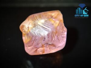 Transparent Natural Pink Spinel Complete Glass Body Crystal with Natural Growth Marks - city of gem Ratnapura