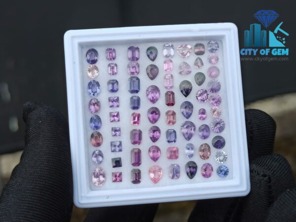 Fine Quality Ceylon Natural Sapphire Wholesale Faceted Gemstones Lot - Unheated - citi of gem Ratnapura
