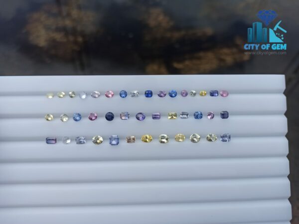 Fine Quality Ceylon Natural Sapphire Wholesale Faceted Gemstones Lot - city of gem Ratnapura
