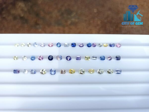 Fine Quality Ceylon Natural Sapphire Wholesale Faceted Gemstones Lot - city of gem Ratnapura