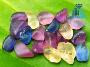 Ceylon Natural Sapphire Rough Alluvial Gemstones