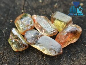 Rare Natural Andalusite Rough Gemstones with strong pleochroism