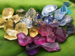 Various Colours of Ceylon Natural Sapphire Rough Gemstones Collections