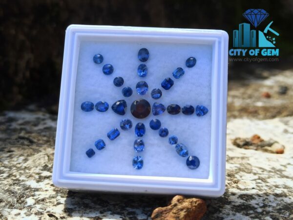 Fine Quality Ceylon Blue Sapphire Wholesale Faceted Gemstones Lot - city of gem Ratnapura