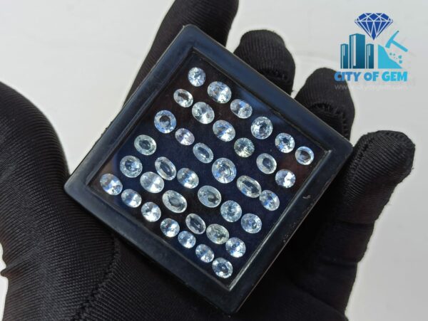 Ceylon White Sapphire Wholesale Faceted Gemstones Lot - city of gem Ratnapura