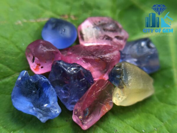 Ceylon Natural Sapphire Rough Gemstones - city of gem Ratnapura