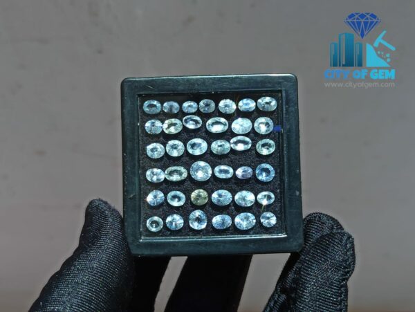 Ceylon White Sapphire Wholesale Faceted Gemstones Lot - city of gem Ratnapura