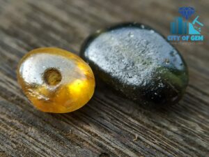 Ancient Natural Zircon Necklace Beads from Sri Lanka  "mukkaru stones" 