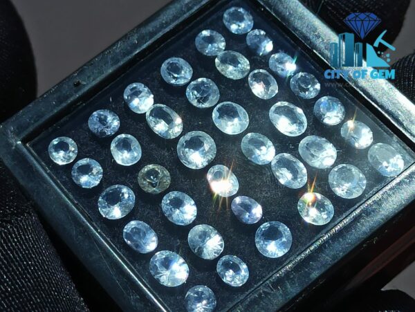 Ceylon White Sapphire Wholesale Faceted Gemstones Lot - city of gem Ratnapura