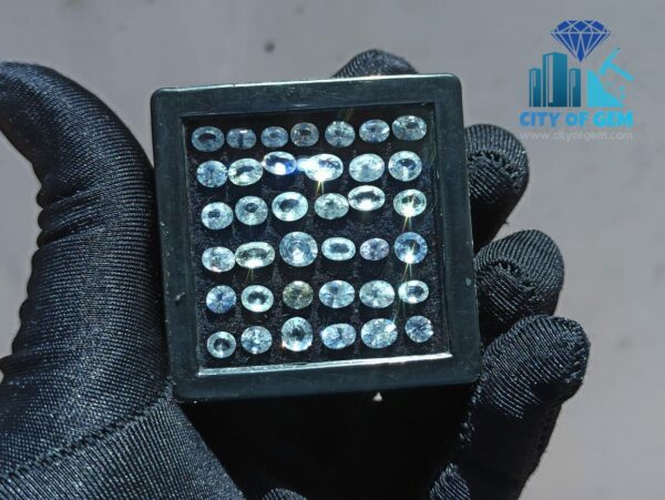 Ceylon White Sapphire Wholesale Faceted Gemstones Lot - city of gem Ratnapura