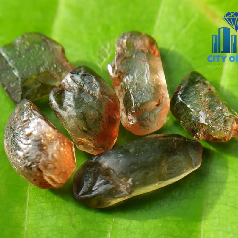Rare Natural Andalusite Rough Gemstones with strong pleochroism