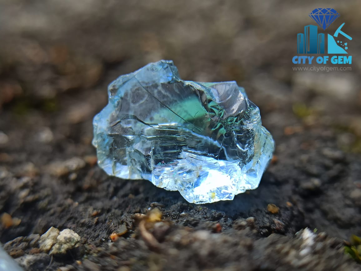 African Gemstone Slice Rough Christmas Sale 2 Pcs Natural Blue Sapphire 120 Ct 