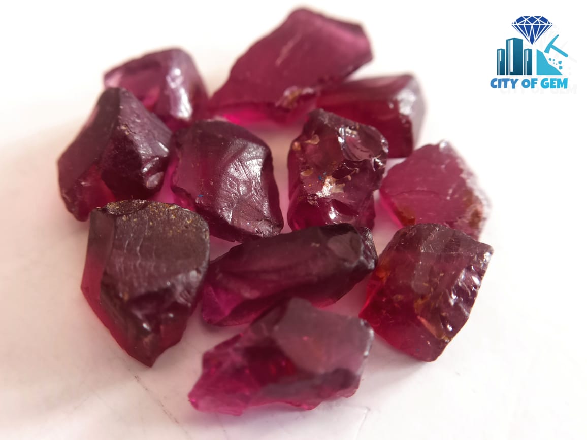 Punktlighed kompression Aktiver Elahera Garnet - Ceylon Natural Rhodolite Garnet Rough Gemstones Lot -
