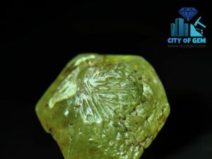 Rare Natural Chrysoberyl Complete Crystal from Sri Lanka ( Visible Orthorhombic Crystal Growths Marks)