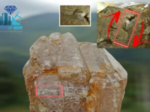 Ceylon Natural Enhydro Quartz Crystal Cluster with Moving Gass Bubble