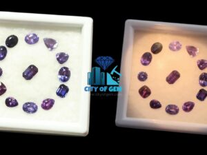 Fine Quality Ceylon Natural Colour Change Sapphire Wholesale Faceted Gemstones Lot