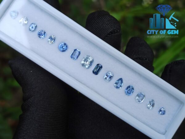 Fine Quality Ceylon Blue Sapphire Wholesale Faceted Gemstones Lot - City of gem Ratnapura