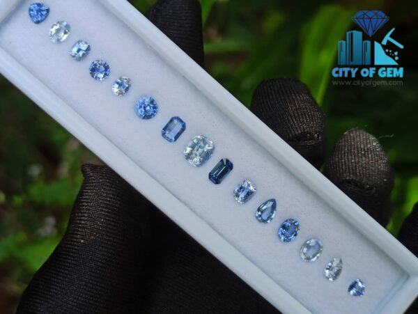 Fine Quality Ceylon Blue Sapphire Wholesale Faceted Gemstones Lot - City of gem Ratnapura