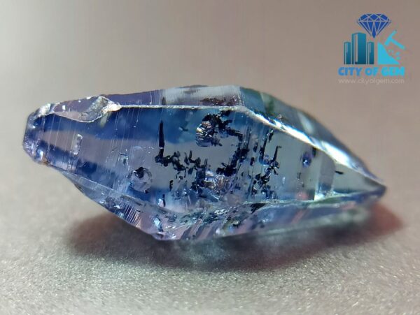 Blue Sapphire and Yellow Sapphire Complete Crystal Couple