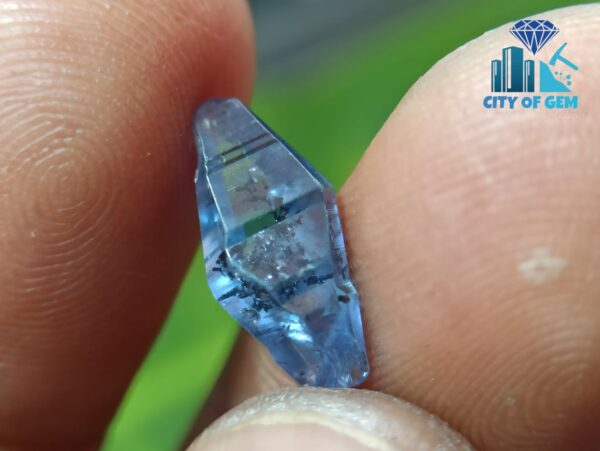 Blue Sapphire and Yellow Sapphire Complete Crystal Couple