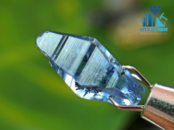 Blue Sapphire and Yellow Sapphire Complete Crystal Couple