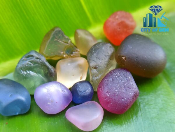 All In One! Gem Quality Facet Grade Natural Rough Gemstones Collection with Corundum Crystal - City of gem Ratnapura