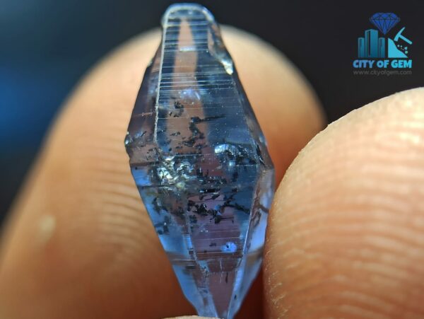 Blue Sapphire and Yellow Sapphire Complete Crystal Couple