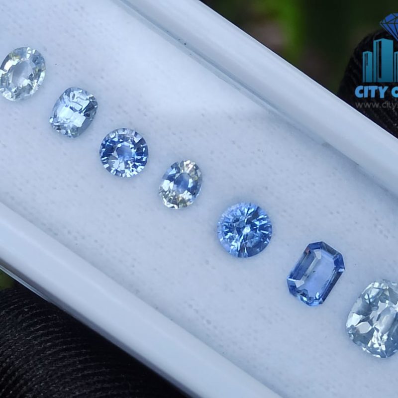 Fine Quality Ceylon Blue Sapphire Wholesale Faceted Gemstones Lot