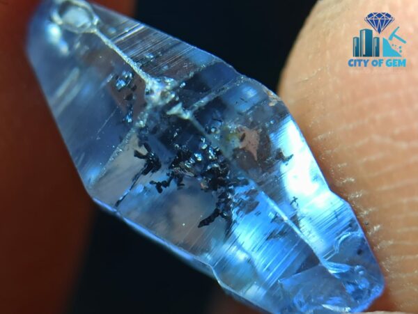 Blue Sapphire and Yellow Sapphire Complete Crystal Couple