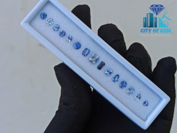 Fine Quality Ceylon Blue Sapphire Wholesale Faceted Gemstones Lot - City of gem Ratnapura