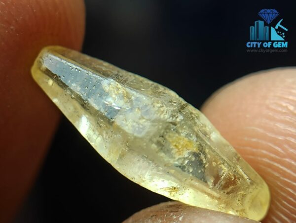 Blue Sapphire and Yellow Sapphire Complete Crystal Couple