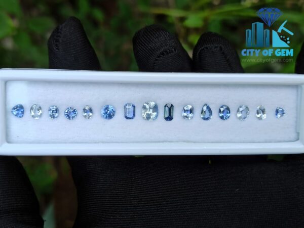 Fine Quality Ceylon Blue Sapphire Wholesale Faceted Gemstones Lot - City of gem Ratnapura